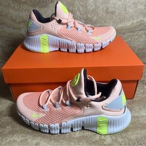Nike Women's Free Metcon 4 Training Shoes - Arctic Orange Ghost Green CZ0596 800